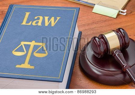 A Law Book With A Gavel - Law