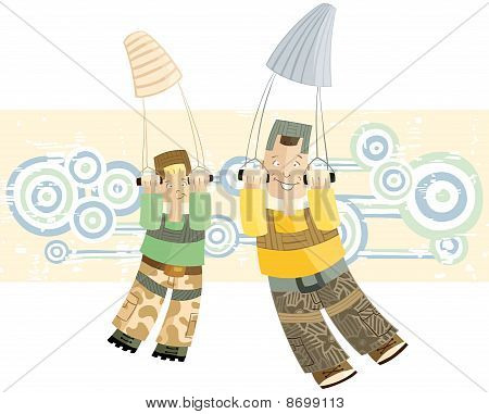 parachutistes