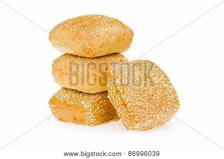 Wheat bun with sesame seeds