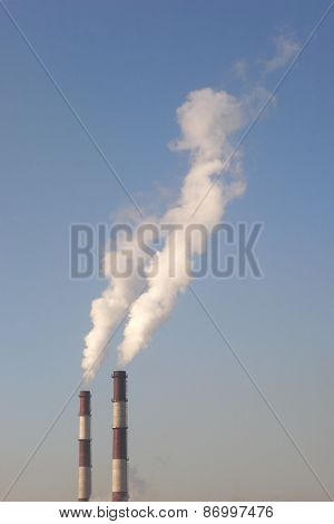 Two Smoking Chimneys