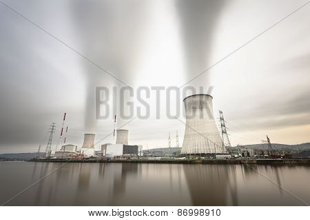Nuclear Power Station Long Exposure