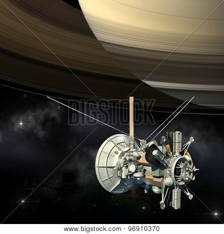Cassini mission orbiter closing Saturn