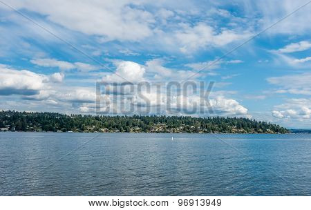 Mercer Island With Clouds 3