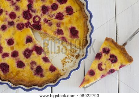 Raspberry and White Chocolate Tart