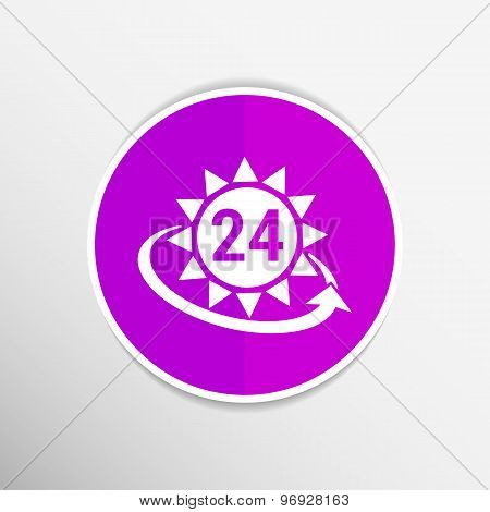 clock sun vector illustration day