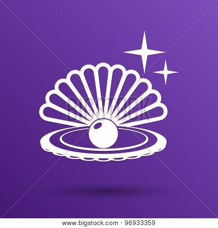 Gray web icon pearl isolated ball vector symbol element illustration