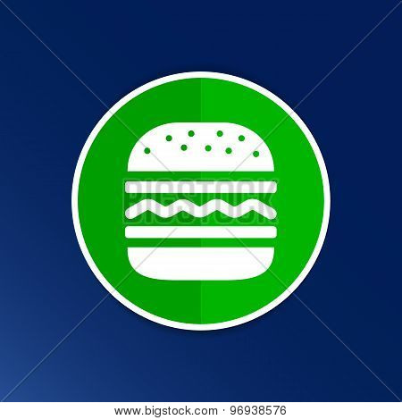 Hamburger web icon burger vector bun logo