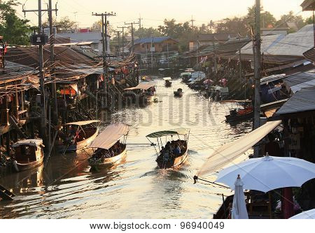 Amphawa Market Canal
