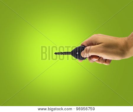 Hand Holding His Car Key
