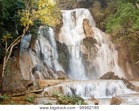Kuang Si Waterfall Near Luang Prabang, Laos
