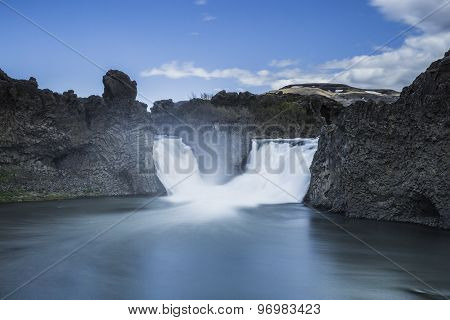 Hjalparfoss Waterfall