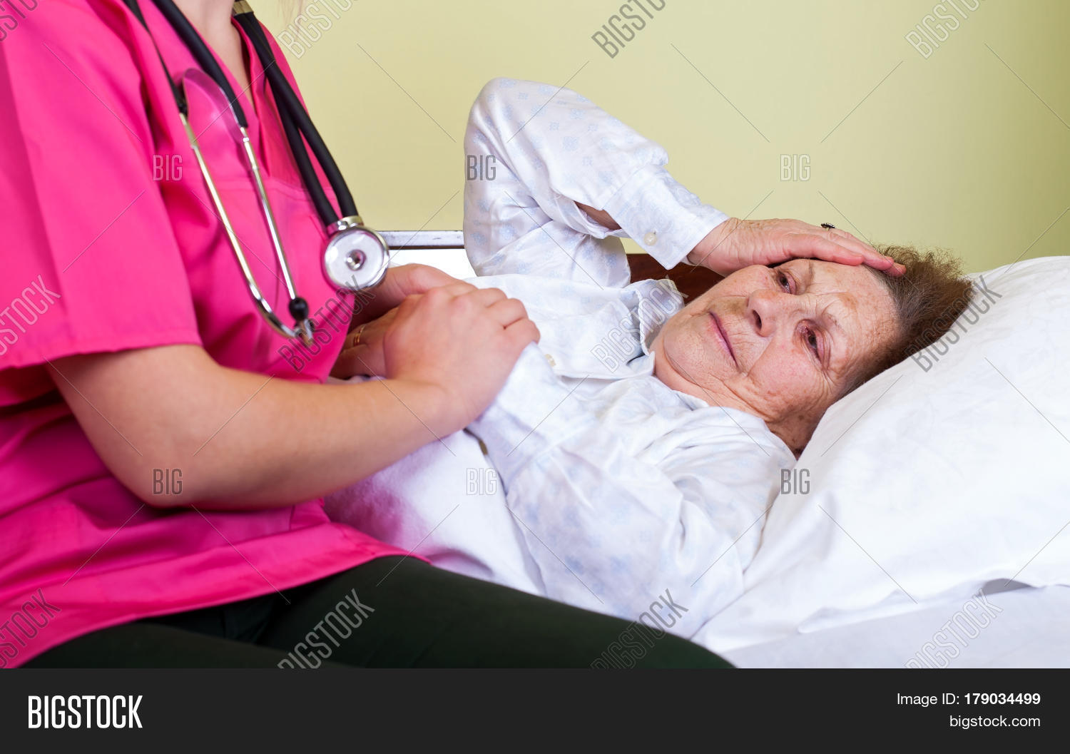 Picture Bedridden Old Image & Photo (Free Trial) Bigstock
