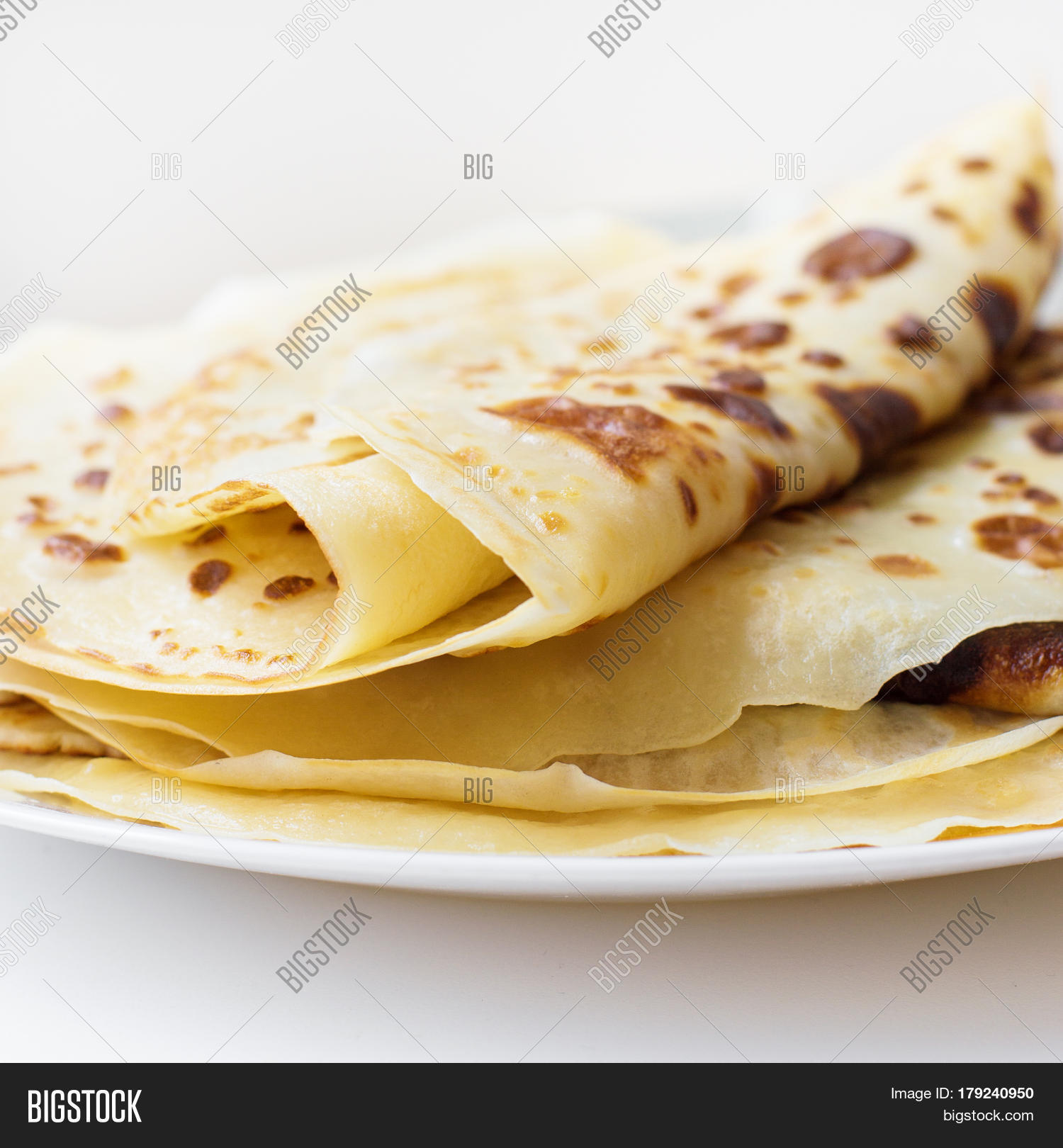 Homemade Thin Pancakes Image & Photo (Free Trial) Bigstock
