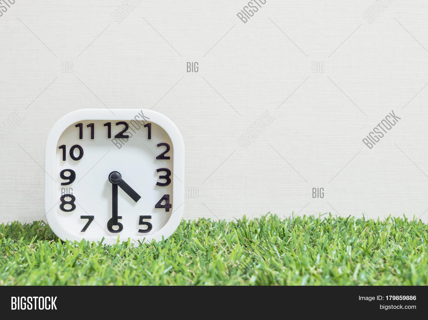 Closeup White Clock Image & Photo (Free Trial) Bigstock