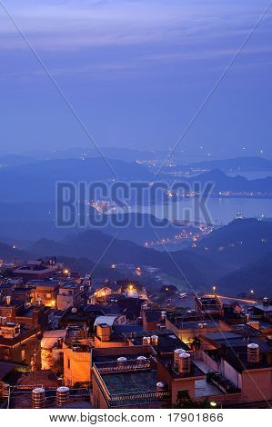 Scène de nuit de la ville