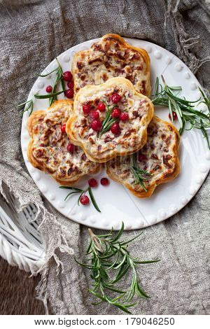 Savory pie with reindeer meat