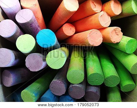 detail many chalk lod colorful for background