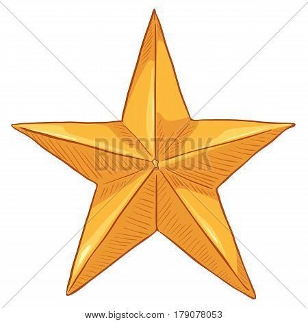 Vector Cartoon Gold Star