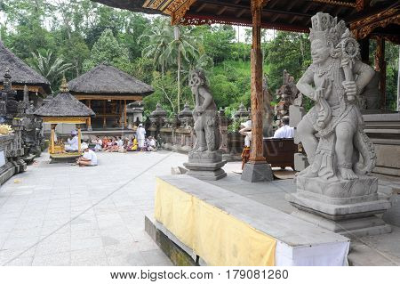 Tirta Empul Hindu Temple At Bali On Indonesia