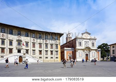 FLORENCE, ITALY - July 25, 2016. Street view of Old Town Florence Tuscany, Italy. is the capital city of the Italian region of Tuscany, with approximately 382,000 inhabitants
