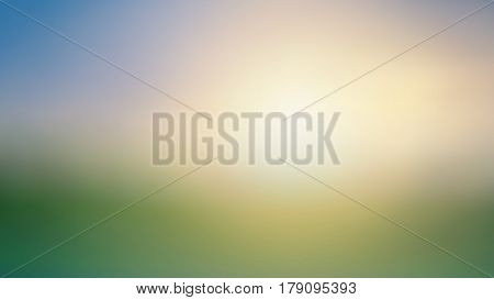 green nature with sunset blured background for summer design