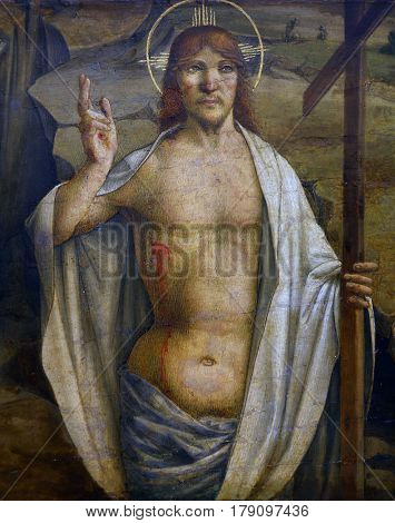 ZAGREB, CROATIA - DECEMBER 12: Lorenzo D'Alessandro: Risen Christ, December 12, 2011. in Zagreb, Croatia