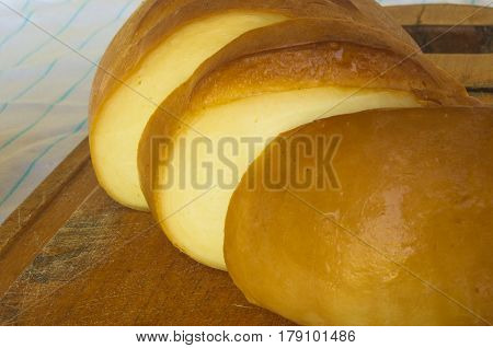 Head Of Traditional Adygei Cheese Handmade