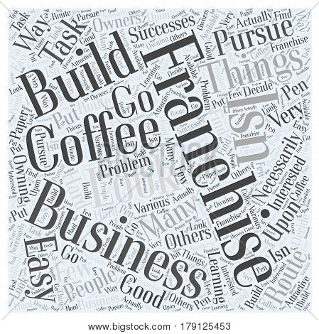 Things to Look for In a Coffee Franchise Word Cloud Concept