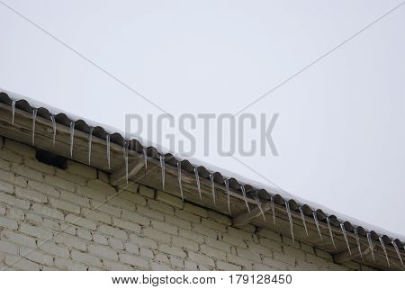 Icicles On The Roof