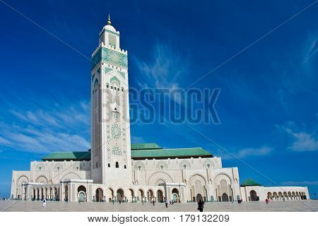 Hassan II Mosque in Cassablanca, Morocco, Africa