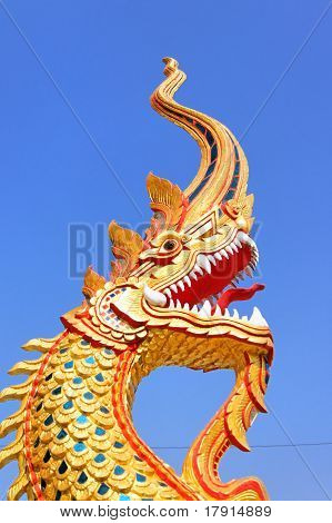 Slang, Nagas op Wat Wat Chom Jang in Mae Hong Son, Thailand