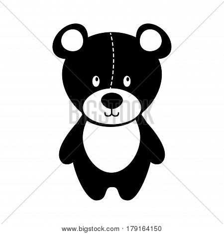 bear teddy toy icon vector illustration design