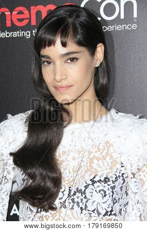 LAS VEGAS - MAR 29:  Sofia Boutella at the Focus Features CinemaCon Photocall at the Caesars Palace on March 29, 2017 in Las Vegas, NV