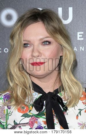 LAS VEGAS - MAR 29:  Kirsten Dunst at the Focus Features CinemaCon Photocall at the Caesars Palace on March 29, 2017 in Las Vegas, NV