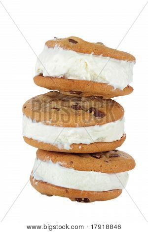 Chocolate Chip Cookie Ice Cream Sandwich