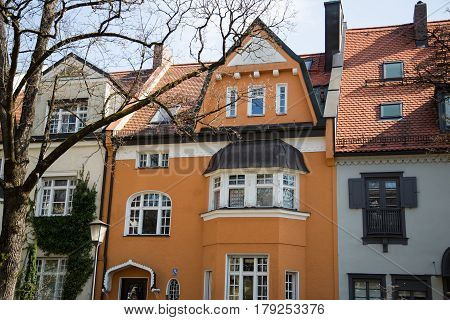 Family houses in Munich, europe, germany, single house