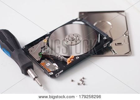 Took Apart The Hard Drive From The Computer,
