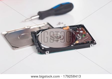 Took Apart The Hard Drive From The Computer,