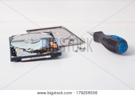 Took Apart The Hard Drive From The Computer,