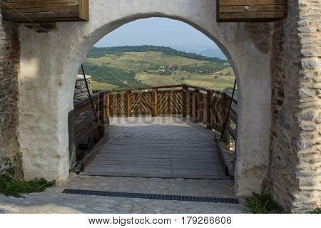 Deva surroundings see from Deva fortress gate