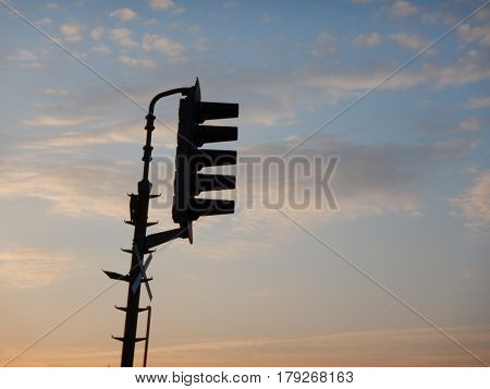 Railway Signalisation Traffic Light Silhouette