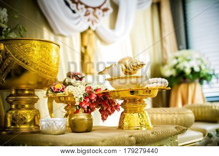 Water relaunch for thr Thai traditional wedding
