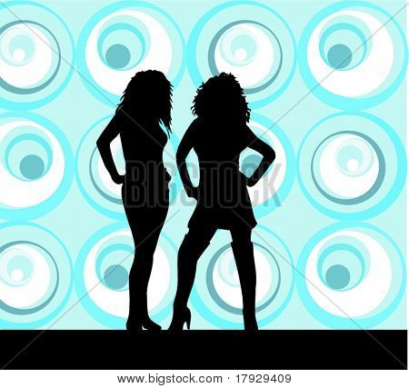 Seksi kadın - vektör