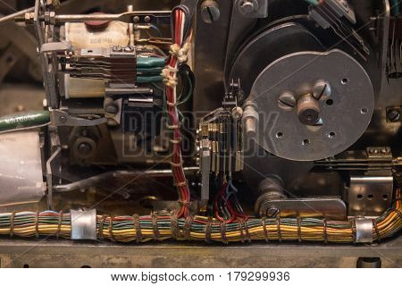 The Mechanism Of A Old And Vinage Machine