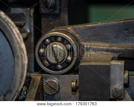 The Mechanism Of A Old And Vinage Machine