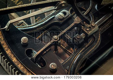 The Mechanism Of A Old And Vinage Machine