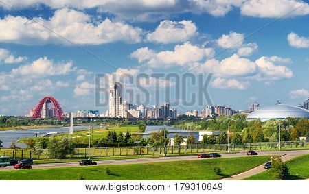 Picturesque region in the north-west of Moscow (Krylatskoye District and others)