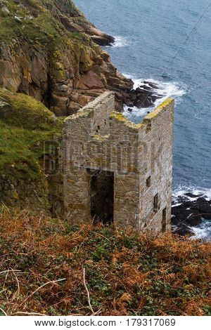 Trewavas Head Tin Mine Beam Engine House