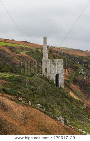 Trewavas Head Tin Mine Beam Engine House