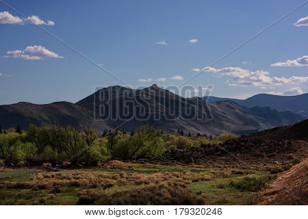 Hilly landscape near Saguache, Colorado in the San Luis Valley